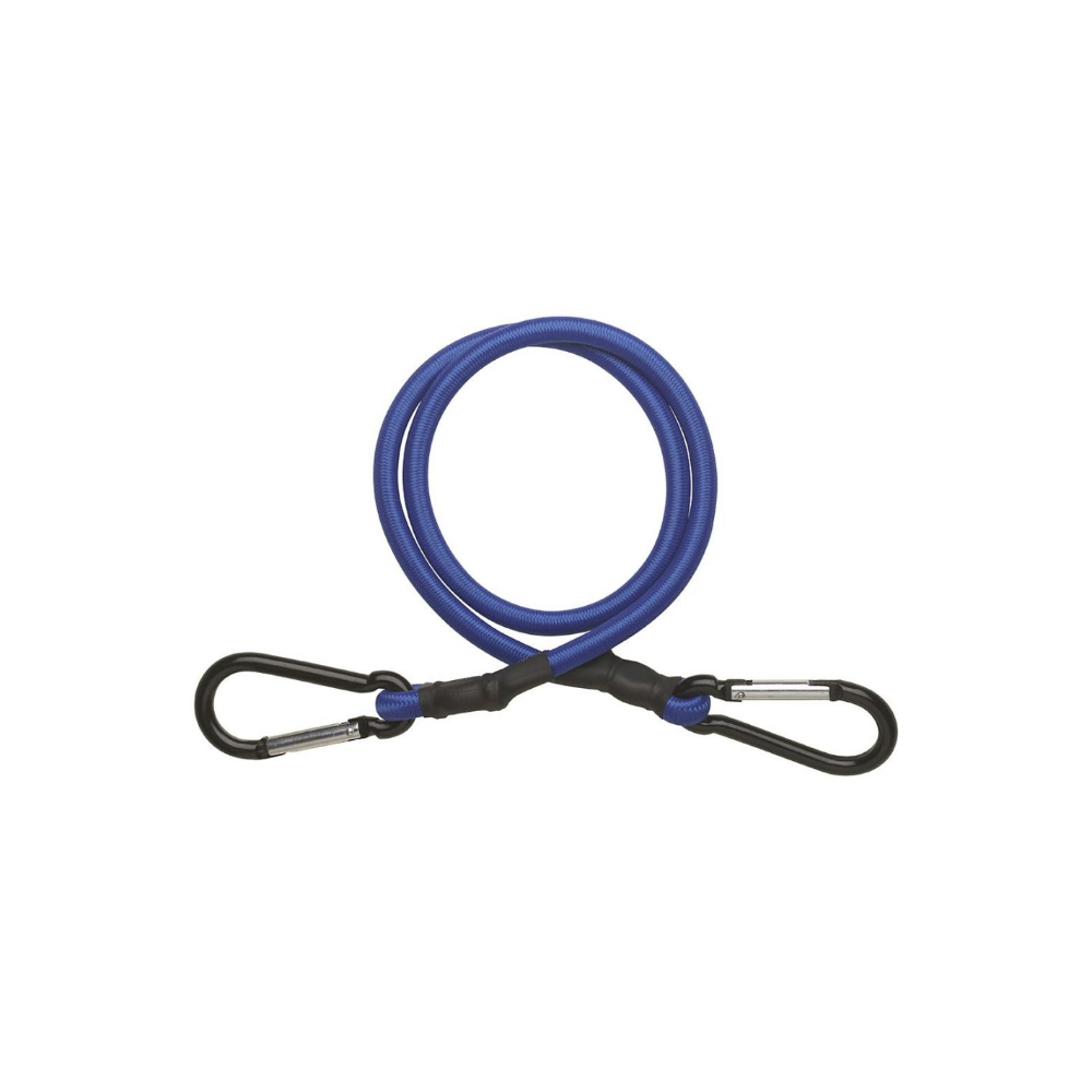 Oferte la Cablu elastic cu carabina Thirard, albastru, grosime 8 mm, 80 cm