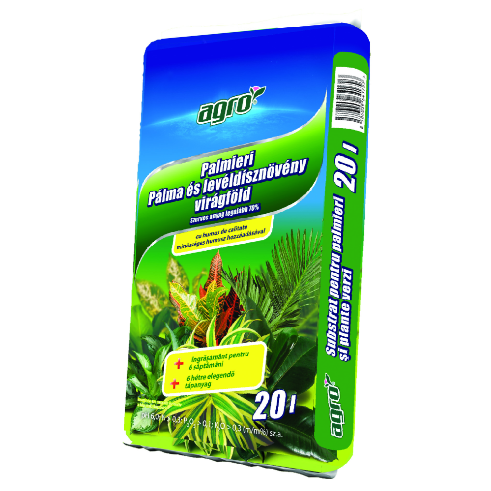 Substrat pentru plante verzi si palmieri, Agro CS, 20 l