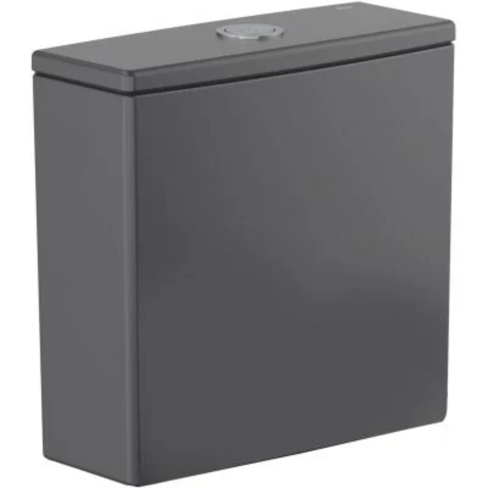 Rezervor WC Roca Ona, mecanism cu dubla actionare, negru mat, 4,5/3 L, admisie inferioara