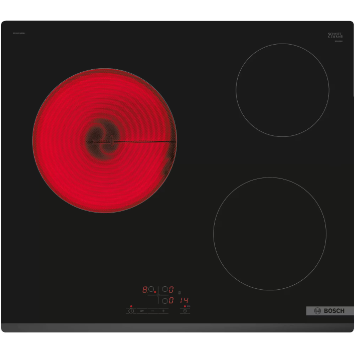 Oferte la Plita Incorporabila PKM631BB2E Vitroceramica 3 Zone Gatit TouchSelect ReStart Temporizator HighSpeed Negru