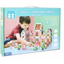 Oferte la Set De Constructie Din Lemn Micul Arhitect 268 Piese Beilaluna Toys