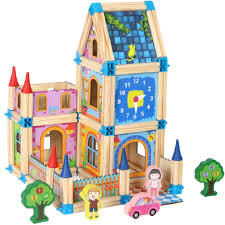 Oferte la Set De Constructie Din Lemn Micul Arhitect 128 Piese Beilaluna Toys
