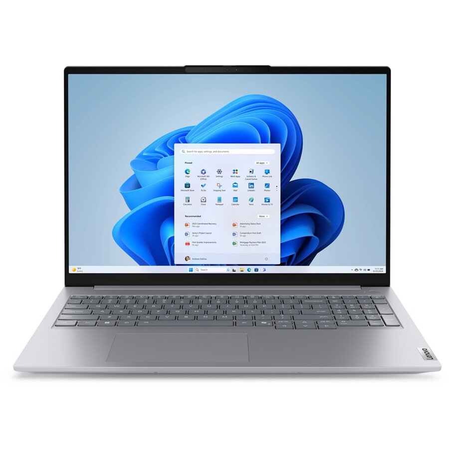 Laptop ThinkBook 16 G8 IAL Intel Core Ultra 7 255H 16inch 16GB DDR5-SDRAM 512GB SSD Wi-Fi 6E (802.11ax) Windows 11 Pro Italian Grey
