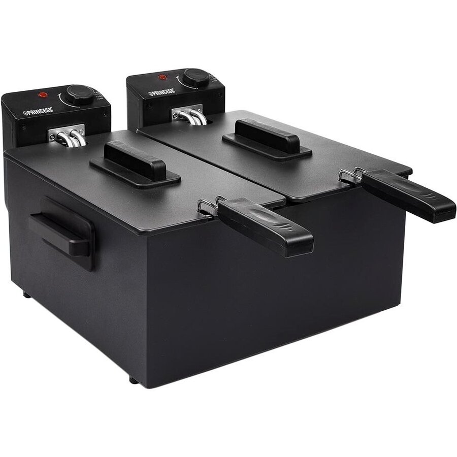 Oferte la Friteuza 2 Compartimente 6L 2 x 1800W Negru