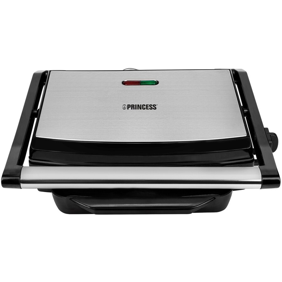 Oferte la Gratar Electric 2000W Placi Grill Antiadezive Argintiu-Negru