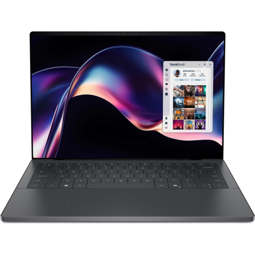 Laptop XPS 14 DA14260 2.8K 14 inch Intel Core Ultra X7 358H 32GB 1TB SSD Windows 11 Pro Graphite