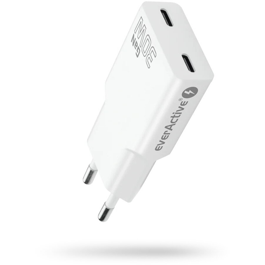 Oferte la Incarcator 2 x USB-C Quick Charge 4+ 30W SUPER SLIM Alb