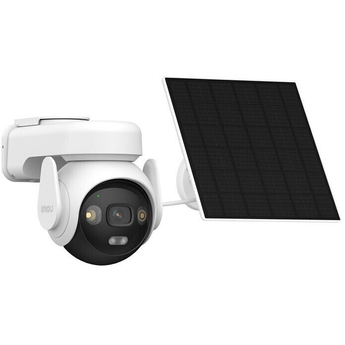 Camera IP de Supraveghere pentru Exterior AOV PT 5MP Conectivitate WiFi 2.4GHz + 4G Panou Solar 5W IP66 Alb/Negru