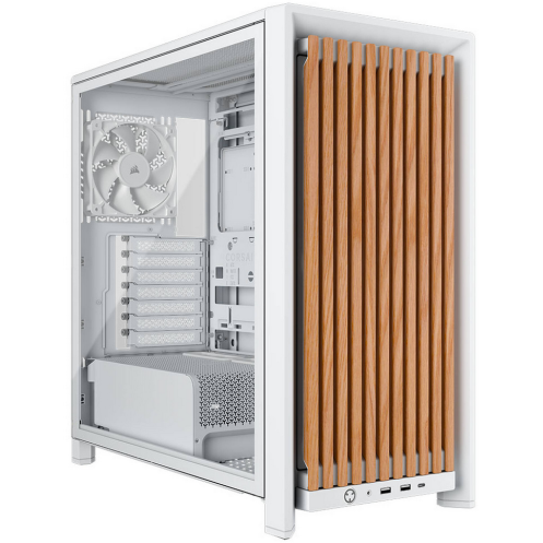 Carcasa FRAME 4000D Wood RS White-Oak