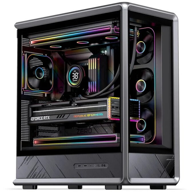 Carcasa D401  Midi Tower ATX Tempered Glass Negru