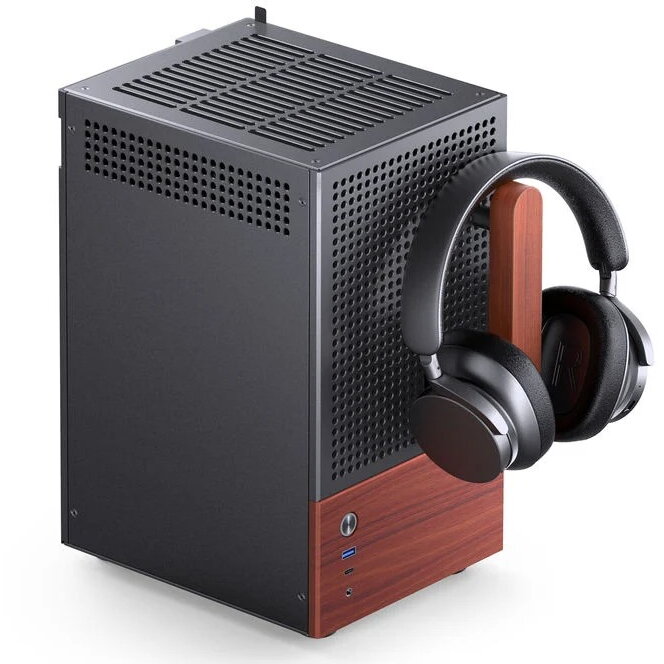 Carcasa T6 Mini-Tower Mini-ITX Tempered Glass Negru