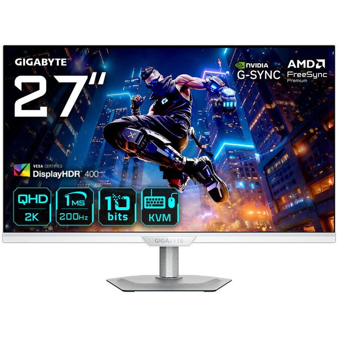 Monitor M27Q2 QD ICE 27inch QHD Gaming 200Hz SS-IPS-Panel G-Sync Compatible Gri