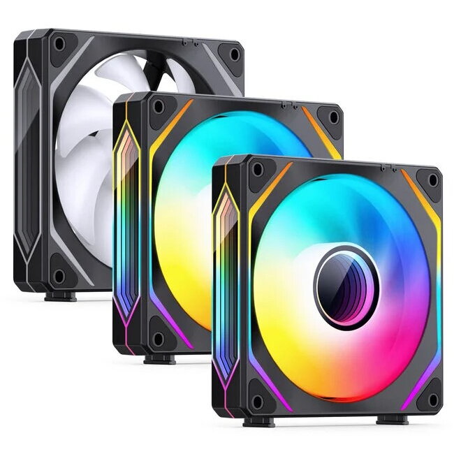 Ventilator ZL-120B PWM ARGB 3Pack 120mm Negru
