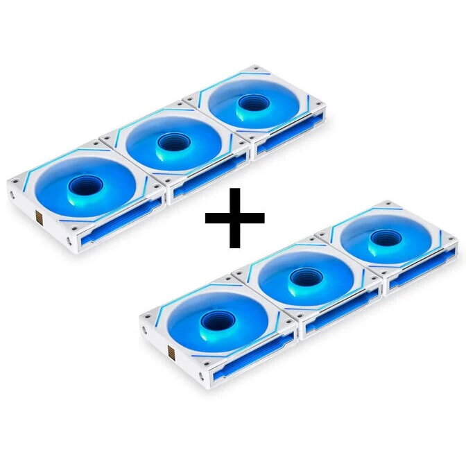 Ventilator Build Kit UNI FAN SL-INF 120 ARGB Reverse Blade PWM  6Pack 120mm Alb