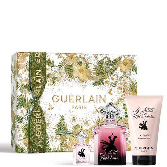 Oferte la Set cadou Guerlain La Petite Robe Noire Apa de Parfum Intense, Femei (Continut set: 50 ml Apa de Parfum + 75 ml Lotiune de Corp  + 5 ml Apa de Parfum)