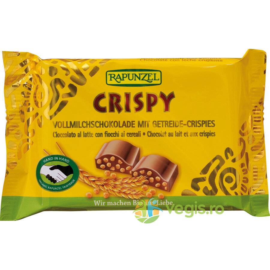 Ciocolata Crocanta cu Lapte Integral Ecologica/Bio 100g