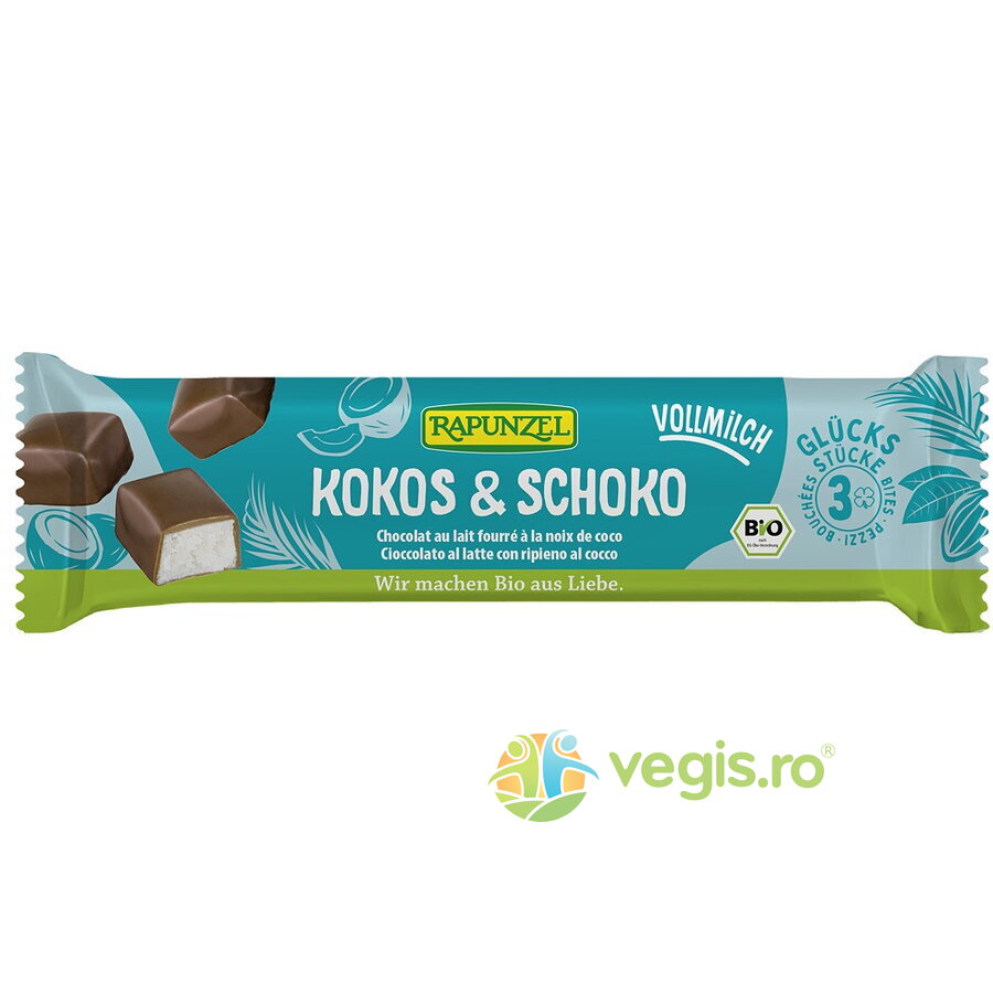 Oferte la Baton de Cocos cu Glazura din Lapte Ecologic/Bio 50g