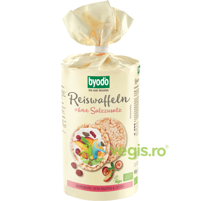 Oferte la Vafe din Orez Integral Fara Sare si Fara Gluten Ecologice/Bio 100g