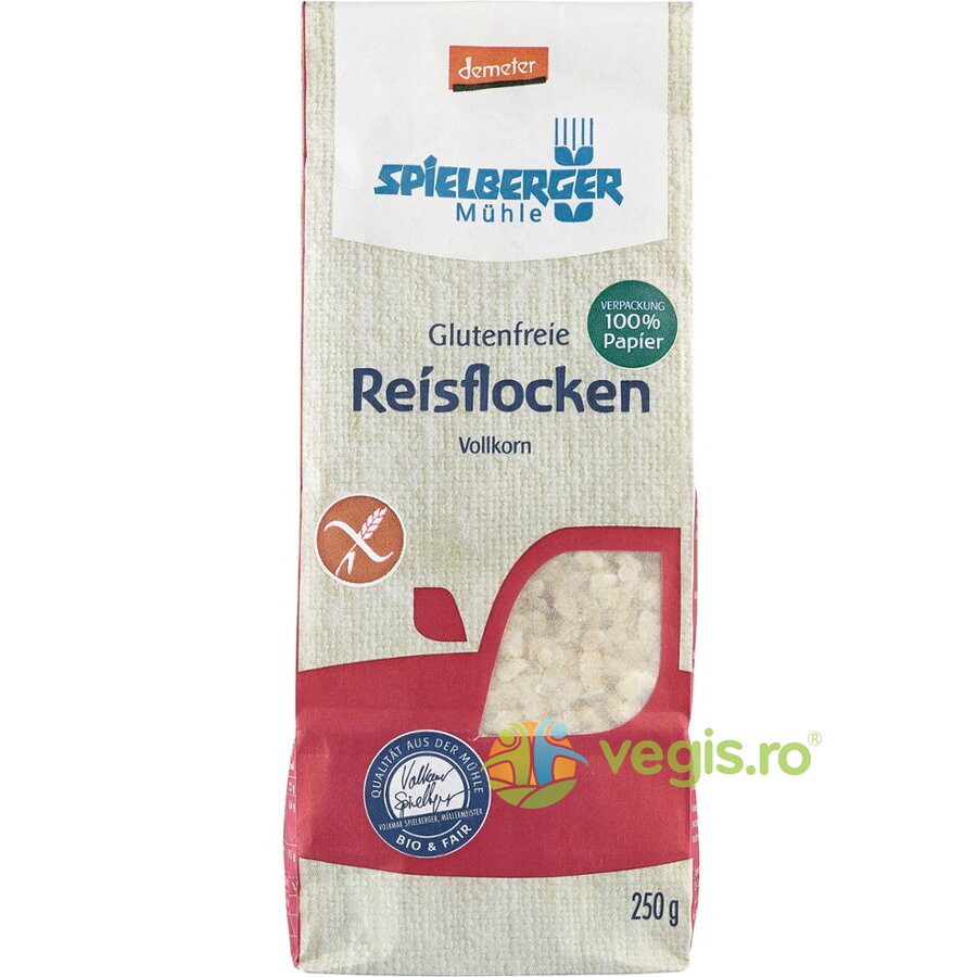 Oferte la Fulgi de Orez fara Gluten Demeter Ecologici/Bio 250g