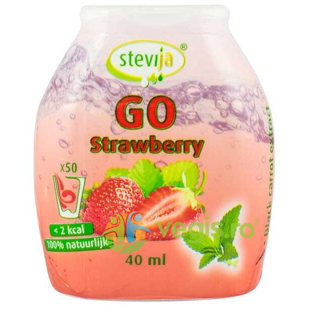 Oferte la Indulcitor pe Baza de Stevie cu Aroma de Capsuni 40ml