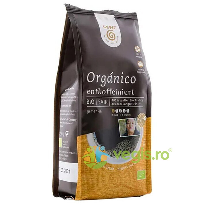 Oferte la Cafea Macinata Decofeinizata Ecologica/Bio 250g