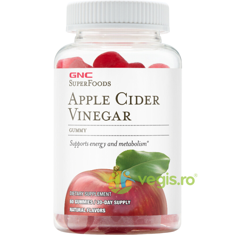 Otet din Cidru de Mere (Apple Cider Vinegar) SuperFoods 60 jeleuri