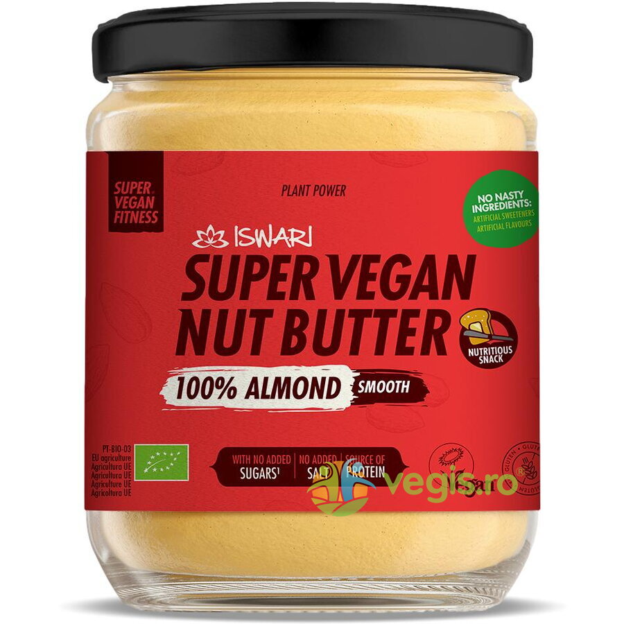 Oferte la Crema Fina din Migdale fara Zahar Super Vegan Ecologica/Bio 400g
