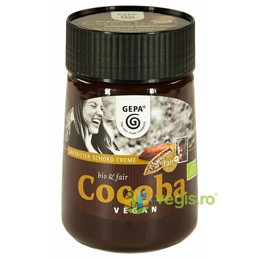 Crema de Ciocolata Neagra Cocoba Ecologica/Bio 400g