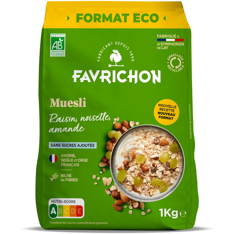 Musli cu Stafide, Alune de Padure si Migdale Ecologic/Bio 1kg