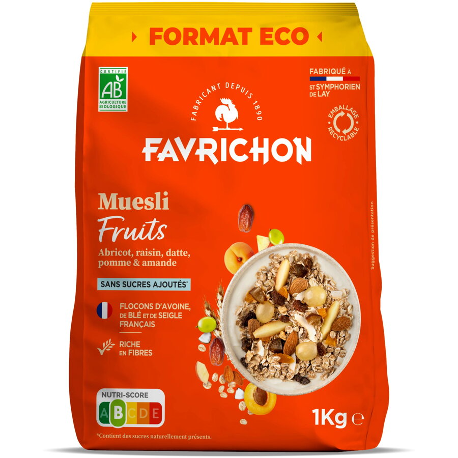 Musli cu Fructe fara Zahar Adaugat Ecologic/Bio 1kg