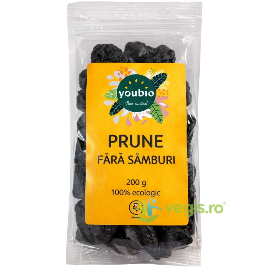 Prune Deshidratate fara Samburi Ecologice/Bio 200g
