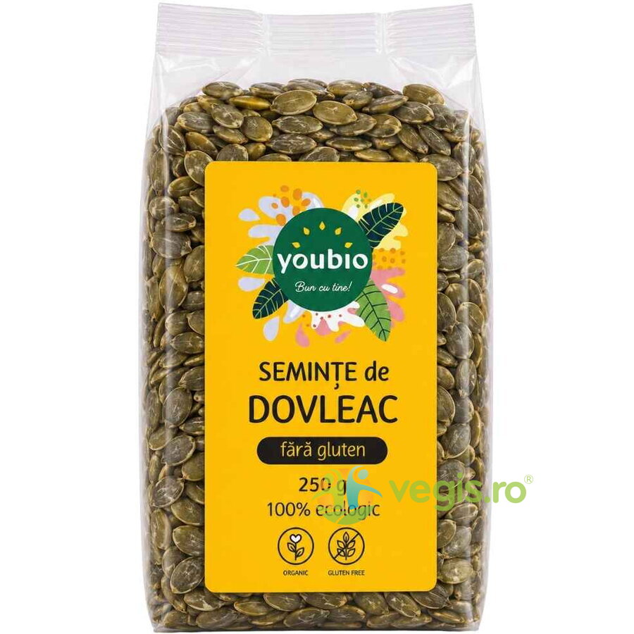 Seminte de Dovleac fara Gluten Ecologice/Bio 250g