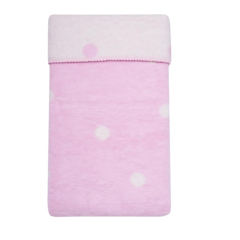 Oferte la Paturica bebelusi Bumbac Buline 75x100 Womar, Roz
