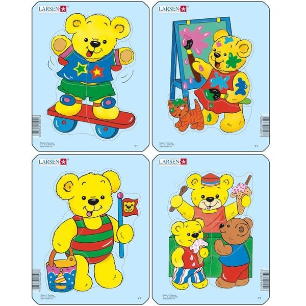 Oferte la Set 4 Puzzle-uri Ursuleti, 5 piese Larsen LRY1