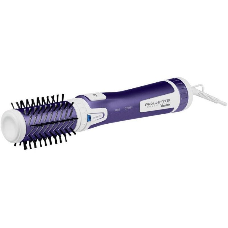 Perie rotativa Rowenta Actic Volume & Shine CF9530F0, 1000 W, 2 trepte, Invelis ceramic, Alb