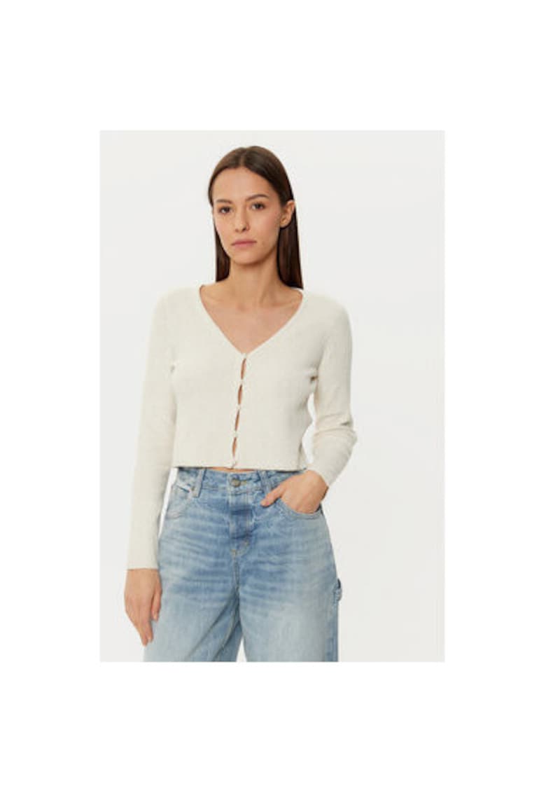 Cardigan dama -  304767951 - Poliester reciclat/Poliester - Bej - Bej