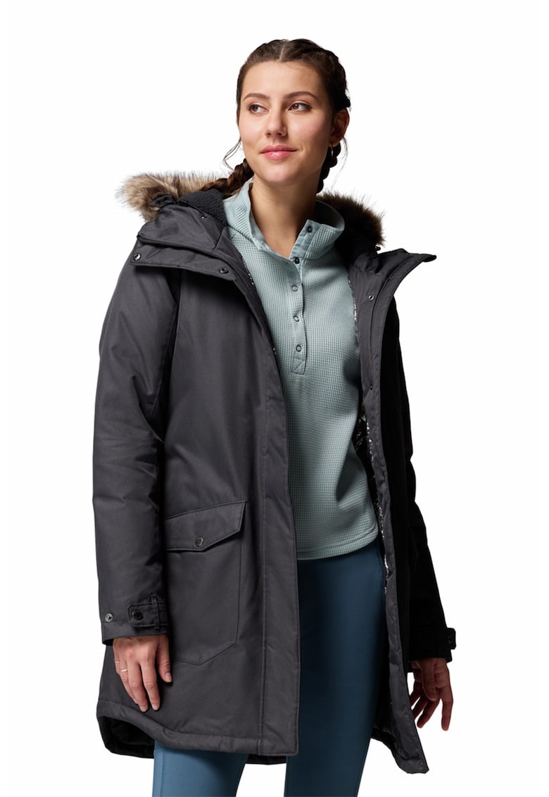 Geaca lunga Suttle Mountain - Negru stins