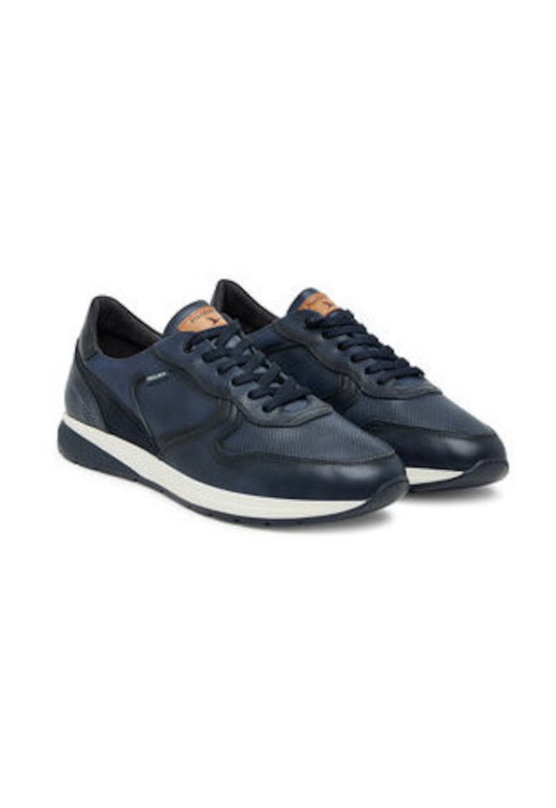 Pantofi sport pentru barbati -  piele naturala - bleumarin