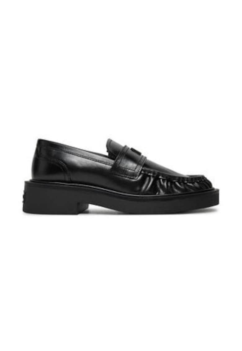 Oferte la Mocasini pentru femei -  piele naturala - negru -