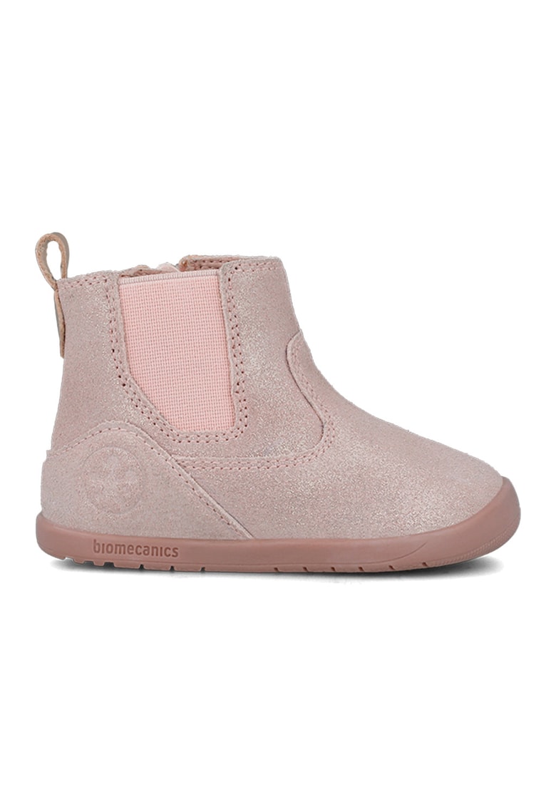 Oferte la Ghete de piele cu aspect stralucitor - Bej deschis