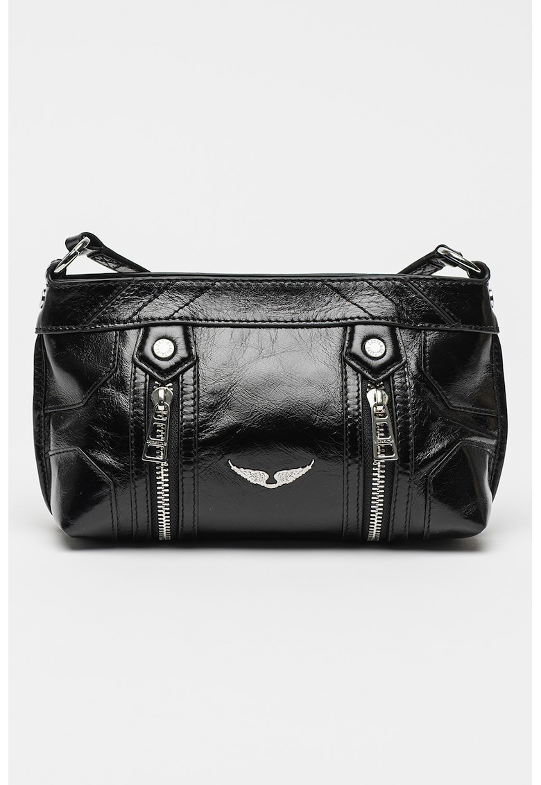 Oferte la /geanta crossbody de piele Sunny Mood - Negru