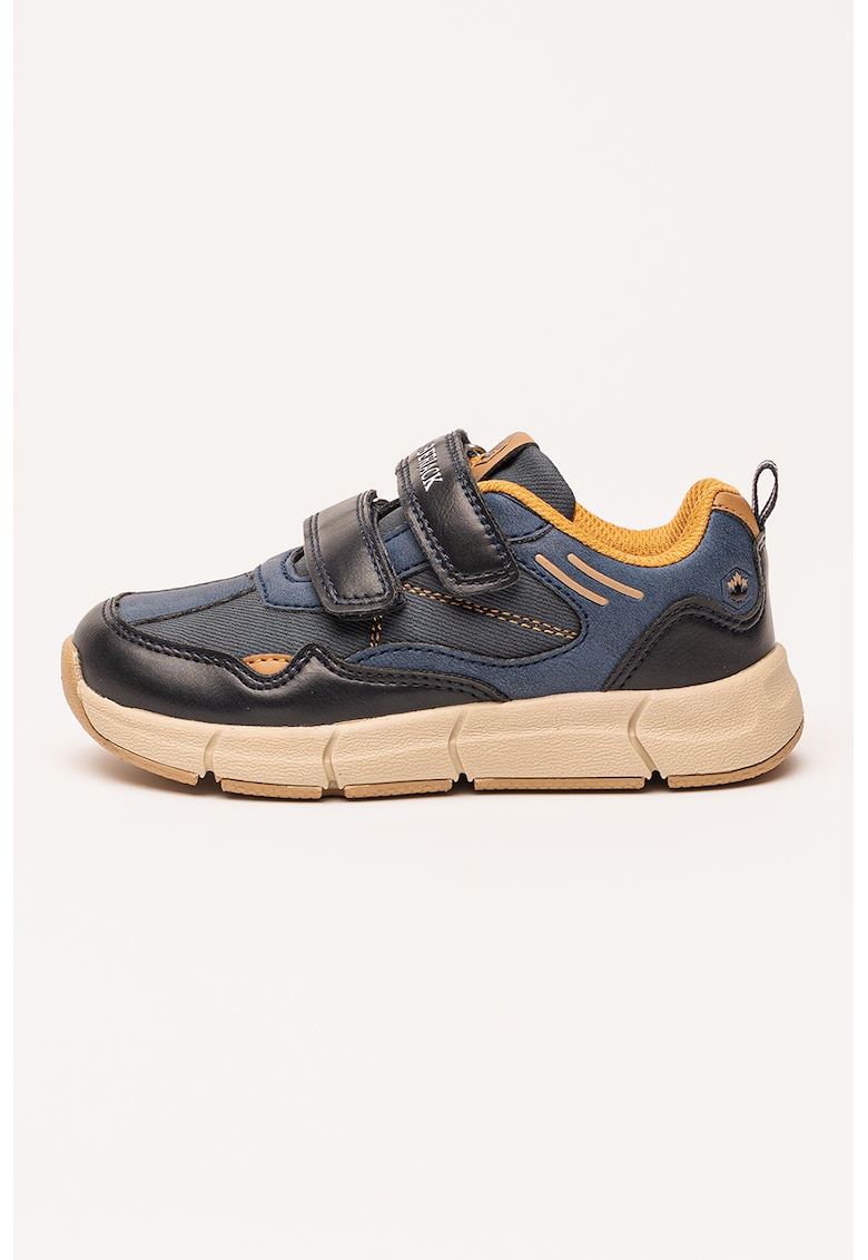 Pantofi sport low-cut cu velcro - Albastru inchis/Albastru prafuit/Bleumarin