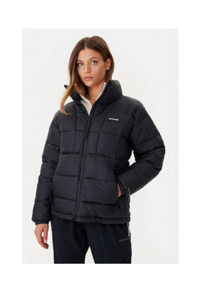 Geaca de iarna -  neagra - poliester reciclat -