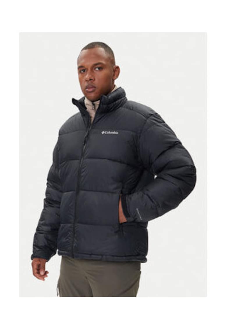Geaca de iarna barbati -  neagra - 100% poliester reciclat