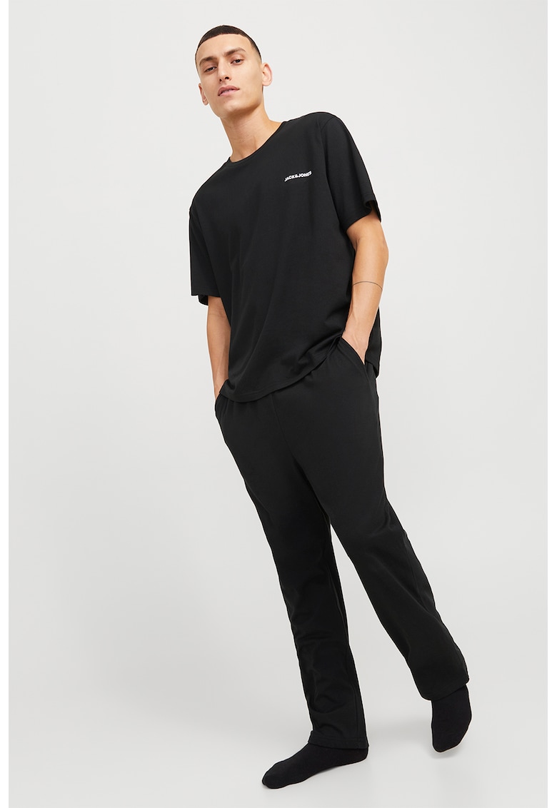 Oferte la Pijama cu detalii logo - Negru