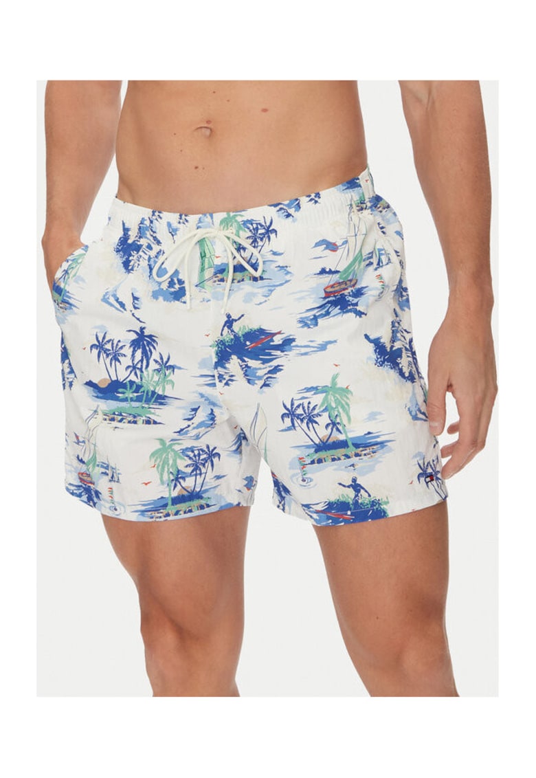 Costum de baie barbati -  multicolor - nailon reciclat -