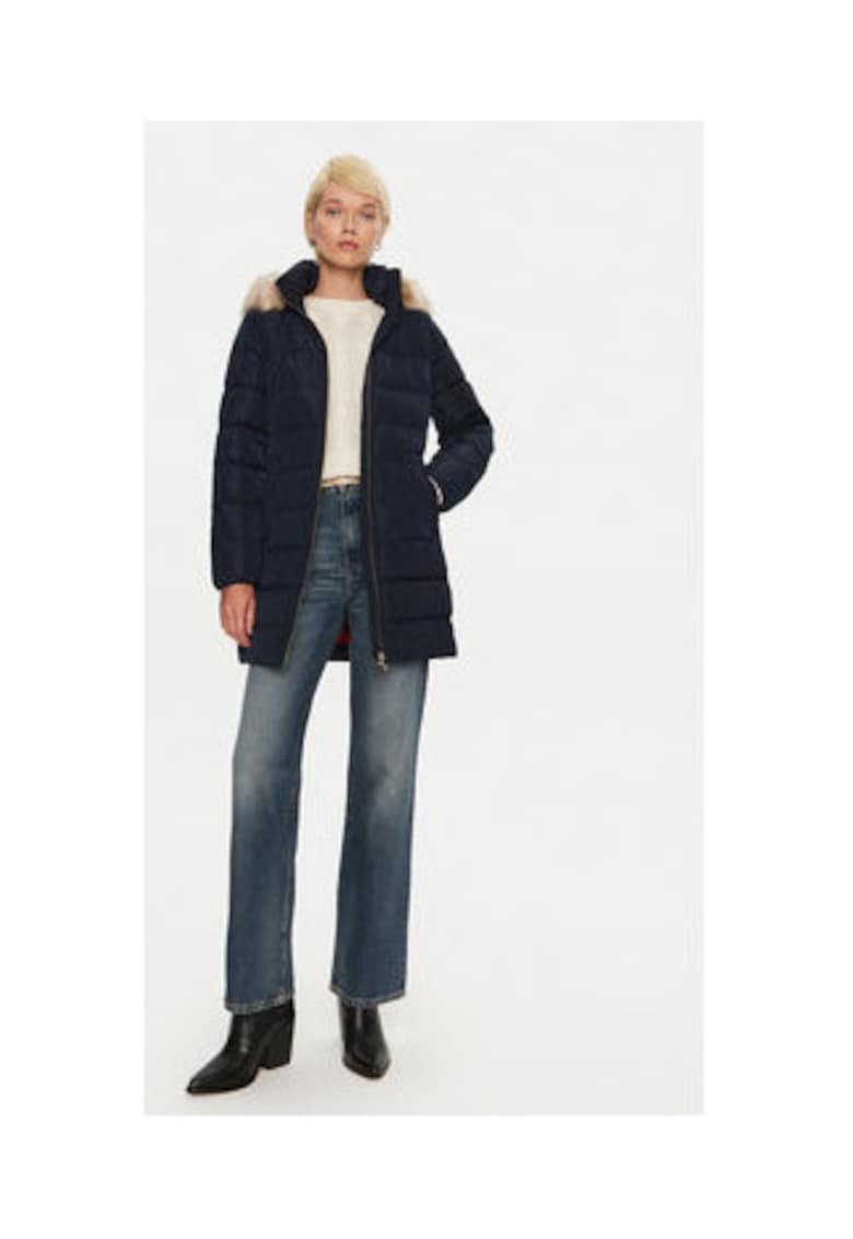 Palton de iarna Dama -  Bleumarin - 100% poliester reciclat -