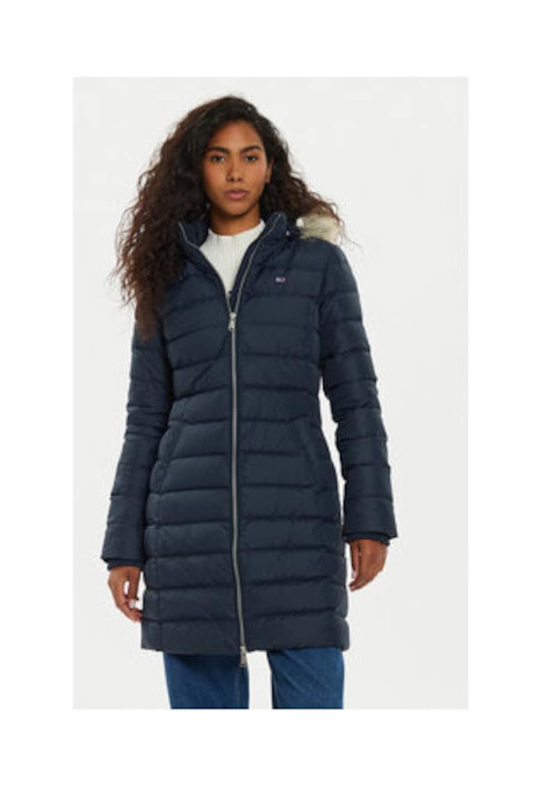 Oferte la Palton de iarna Dama -  Bleumarin - 100% poliester reciclat -
