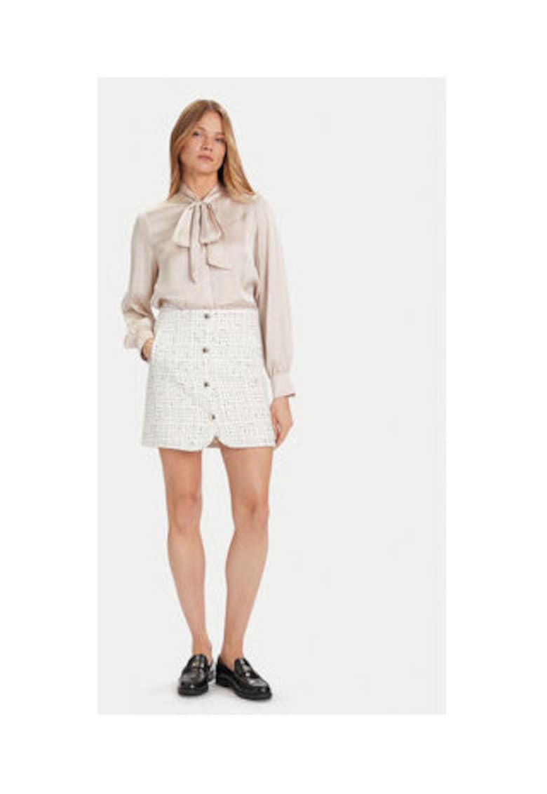 Oferte la Fusta mini -  bej - 88% poliester - 7% bumbac
