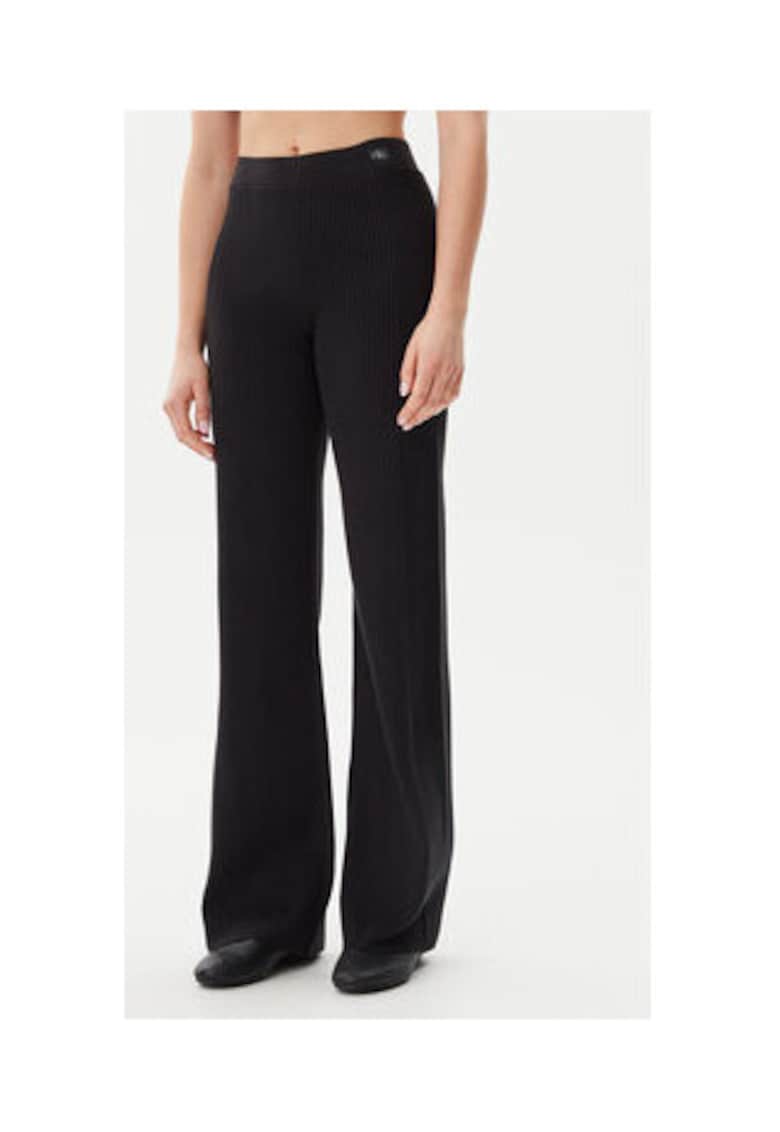 Pantaloni dama -  negru - bumbac/poliamida/elastan - Negru